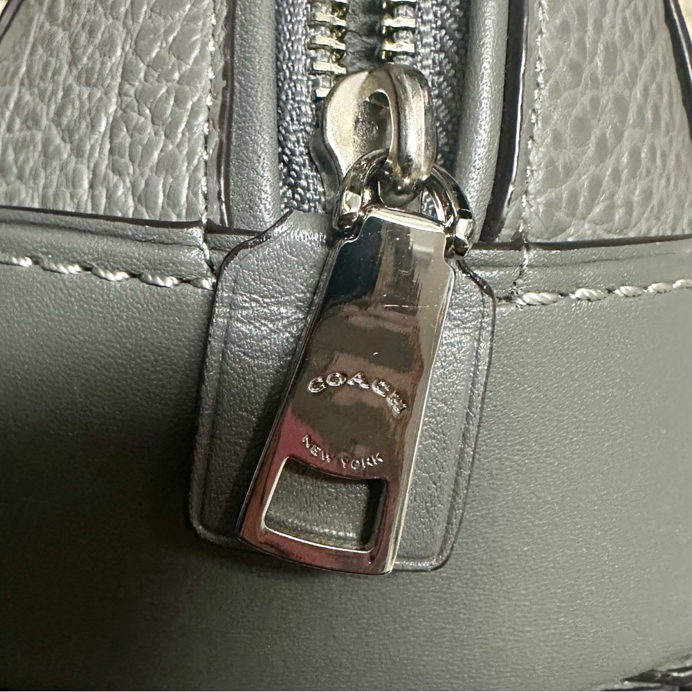 Mini Coach Faye Gray Leather Backpack - Picture 8 of 16